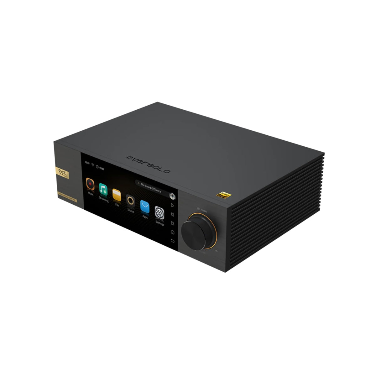 Eversolo Play | Music Streamer with DAC & Amplifier 60W×2ch(8Ω) / 110W×2ch(4Ω) | 5.5" LCD Touchscreen, Support Room Correction & Multi Room System, Stream Qobuz, Tidal&More | Black (Standard Edition)