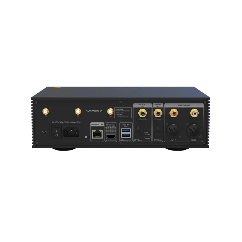 Eversolo Play | Music Streamer with DAC & Amplifier 60W×2ch(8Ω) / 110W×2ch(4Ω) | 5.5" LCD Touchscreen, Support Room Correction & Multi Room System, Stream Qobuz, Tidal&More | Black (Standard Edition)