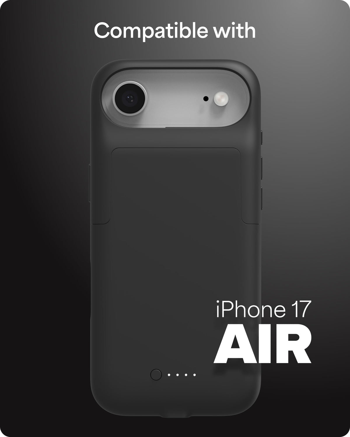 Mophie Juice Pack Battery Case for iPhone 17 Pro Max - Slim Charging Case, Up to 50% Extra Battery Life, High Impact Protection, Magnetic Back for Wallets & Mounts, Sustainable Material, Black