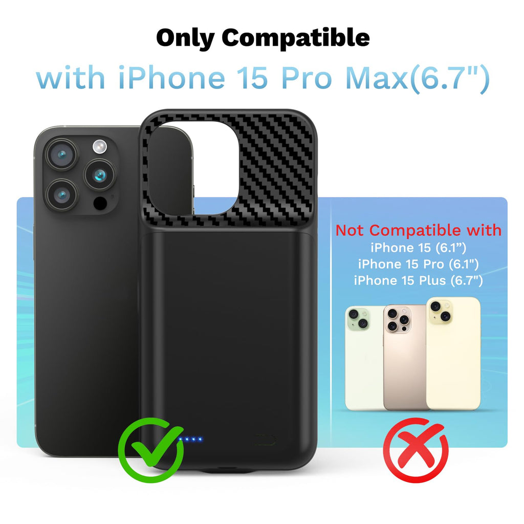 13800mAh Battery Case for iPhone 14 Pro Max/13 Pro Max/12Pro Max/14 Plus (6.7 inch) [2026 Upgraded] High Capacity Extended Charging Case Charger Battery Pack with Tempered Glass Screen Protector