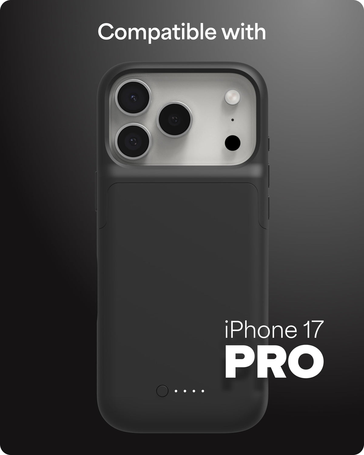 Mophie Juice Pack Battery Case for iPhone 17 Pro Max - Slim Charging Case, Up to 50% Extra Battery Life, High Impact Protection, Magnetic Back for Wallets & Mounts, Sustainable Material, Black