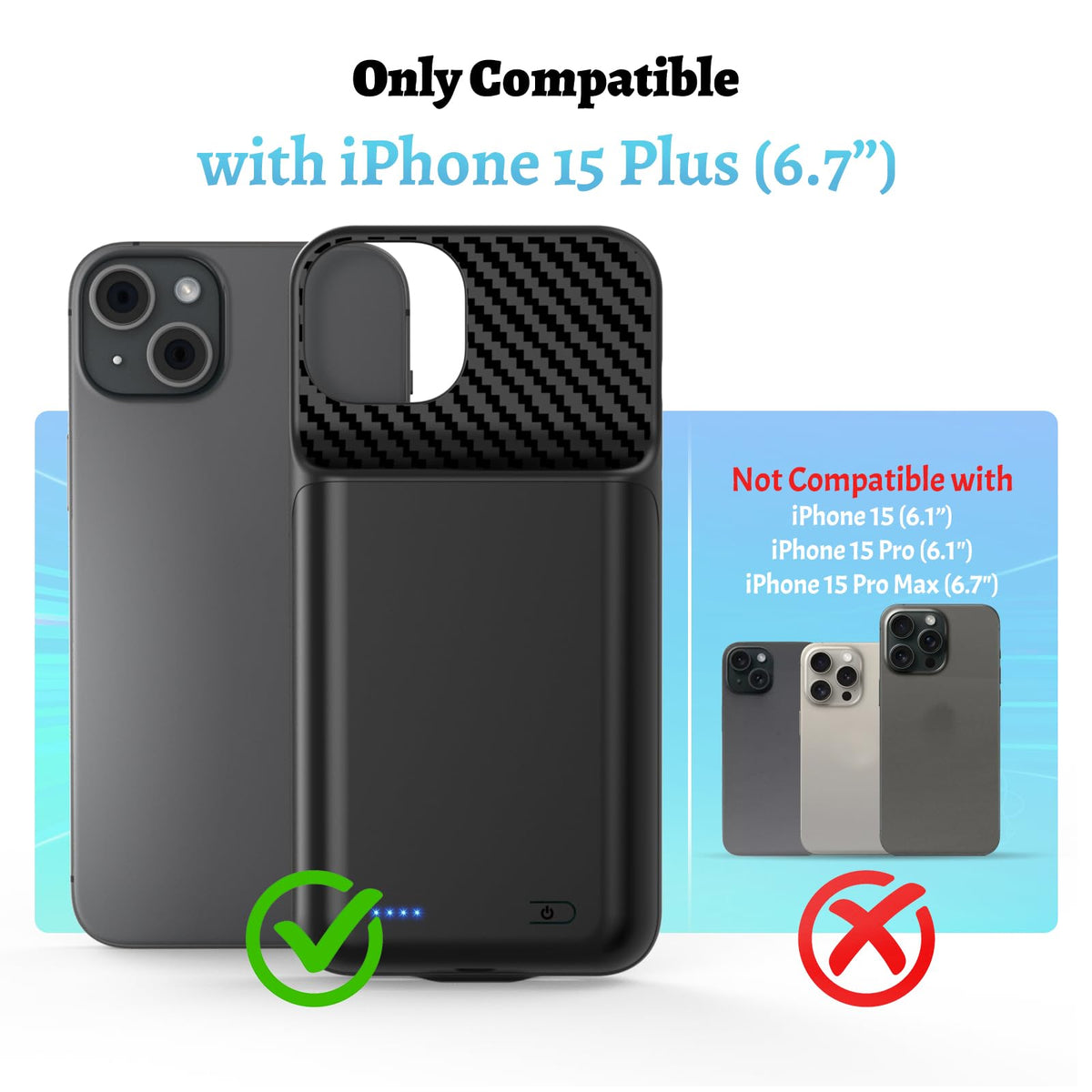 Battery Case for iPhone 16, [2026 Upgraded] 7000mAh Ultra-Slim Portable Charging Case Rechargeable Extended Battery Pack with Tempered Glass Screen Protectorfor iPhone 16 (6.1inch), Black