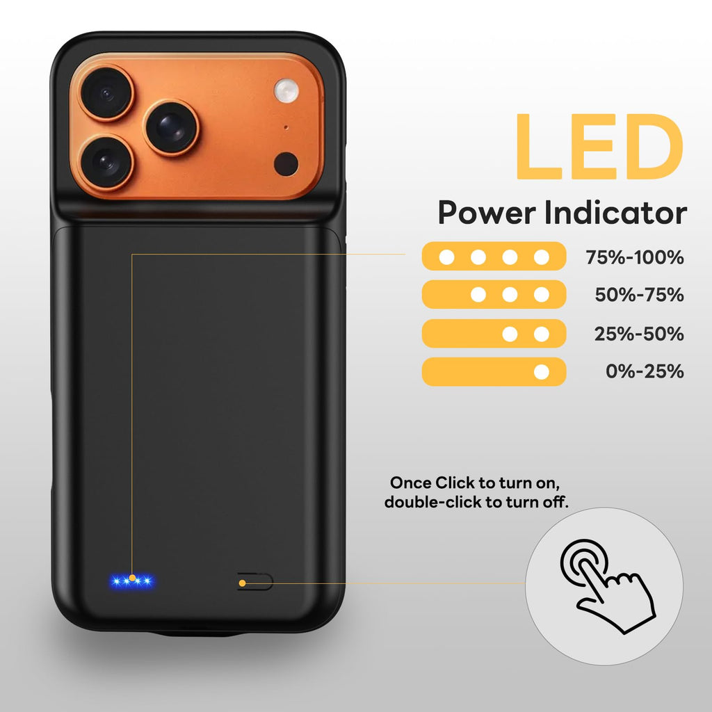 13800mAh Battery Case for iPhone 14 Pro Max/13 Pro Max/12Pro Max/14 Plus (6.7 inch) [2026 Upgraded] High Capacity Extended Charging Case Charger Battery Pack with Tempered Glass Screen Protector