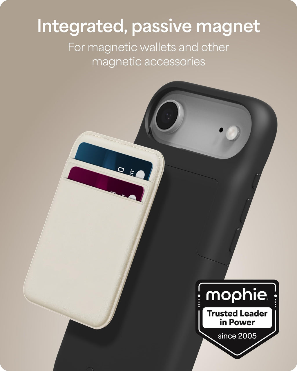 Mophie Juice Pack Battery Case for iPhone 17 Pro Max - Slim Charging Case, Up to 50% Extra Battery Life, High Impact Protection, Magnetic Back for Wallets & Mounts, Sustainable Material, Black