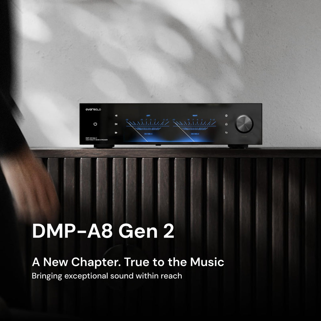 DMP-A8 Master Edition Gen 2 HiFi Music Streamer|DAC|Analog preamp|CD Player|8GB DDR5+64GB eMMC|AK4499EXEQ+AK4191EQ DAC|WiFi 6&SFP Fiber Network|Spotify Connect Lossless|Custom CD-Player|SNR&DNR 129dB