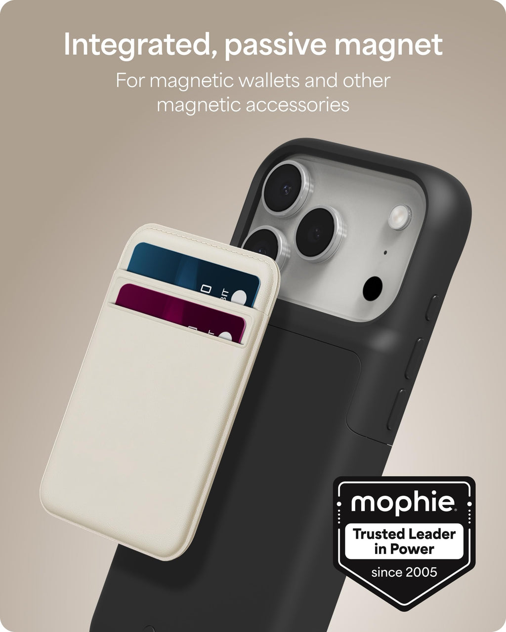 Mophie Juice Pack Battery Case for iPhone 17 Pro Max - Slim Charging Case, Up to 50% Extra Battery Life, High Impact Protection, Magnetic Back for Wallets & Mounts, Sustainable Material, Black