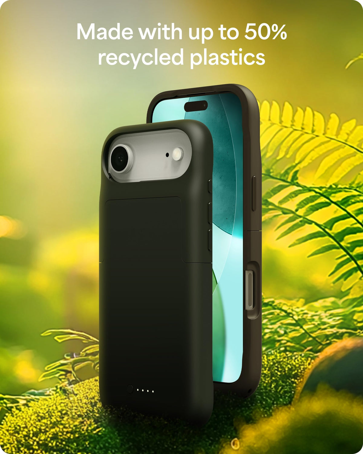 Mophie Juice Pack Battery Case for iPhone 17 Pro Max - Slim Charging Case, Up to 50% Extra Battery Life, High Impact Protection, Magnetic Back for Wallets & Mounts, Sustainable Material, Black